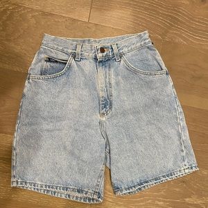 LEE light wash high rise shorts